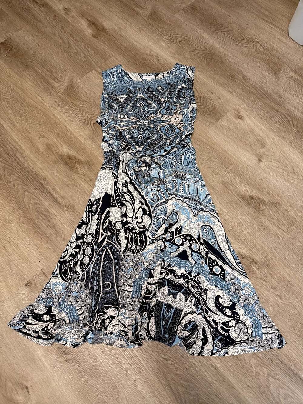 Charter Club Paisley Print Sleeveless Midi Dress